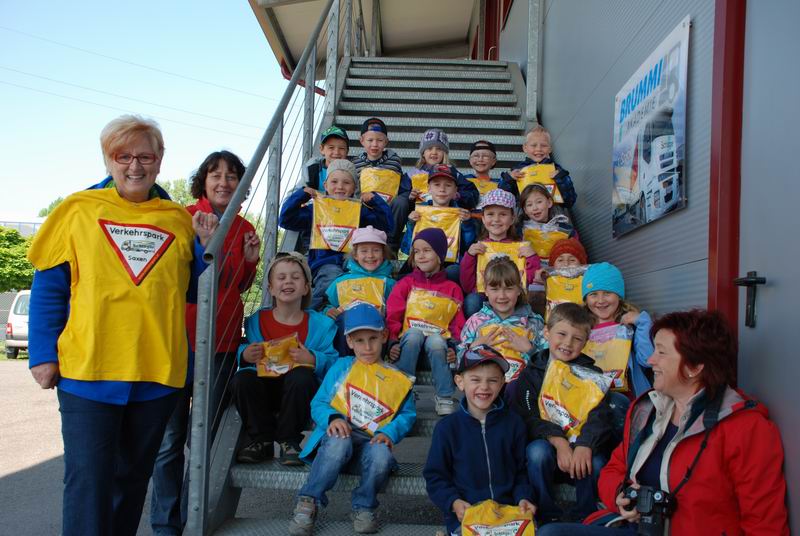 Kindergarten Wartberg Gruppe 1 zu Gast am 15 Mai 2012 im Verkehrspark Schlager Saxen